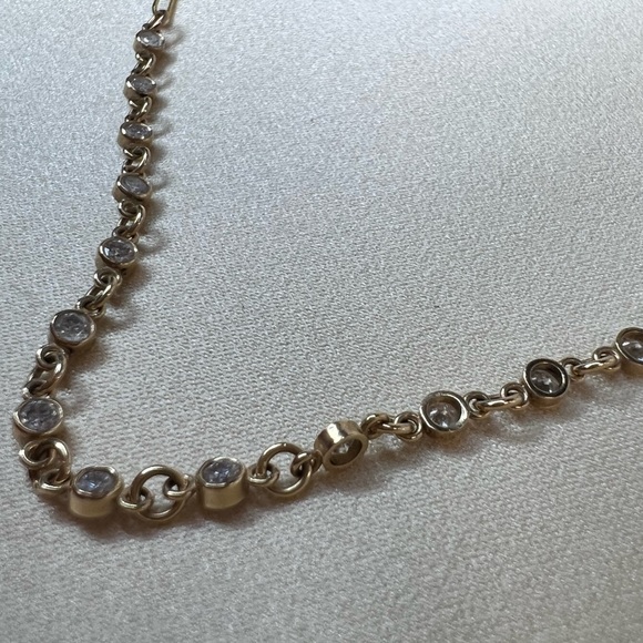 Stunning Basel Set Diamond In Paperclip Necklace Chain In 14K Yellow Gold 18" - Picture 16 of 16